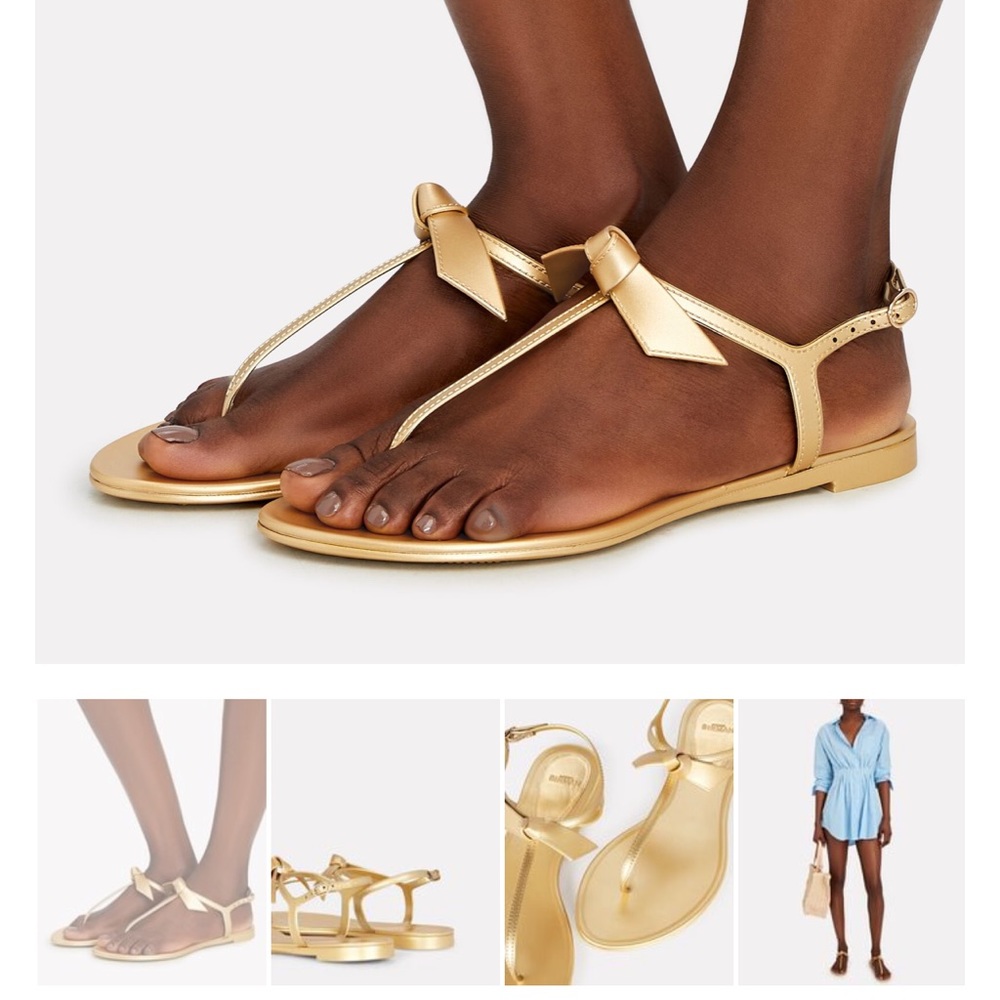 Alexandre Birman gold jelly sandal - Picture 2 of 3